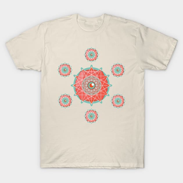 7 Eyes of Dodecahedron T-Shirt by 2buck